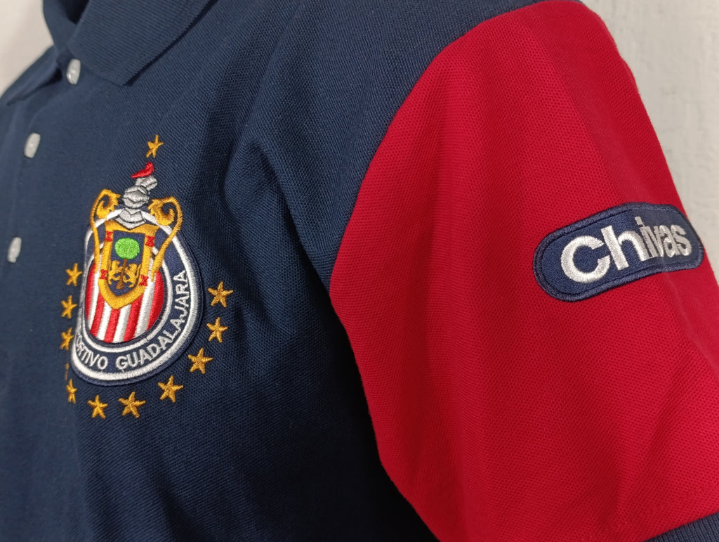 Playera Polo Chivas Hombre Adulto Manga Corta